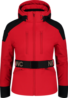 Piros női softshell sídzseki/síkabát BELTED