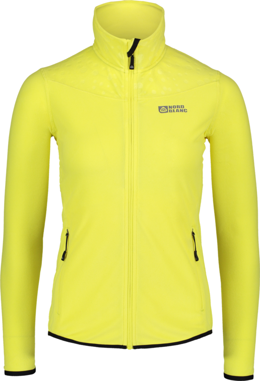 Women's yellow light fleece jacket FIX