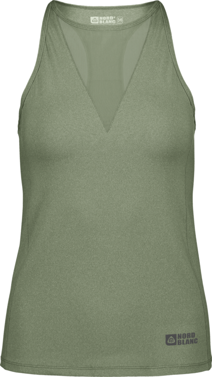 Khaki dámské funkční tílko SNAZZY