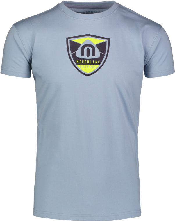 Modré pánské bavlněné tričko CREST
