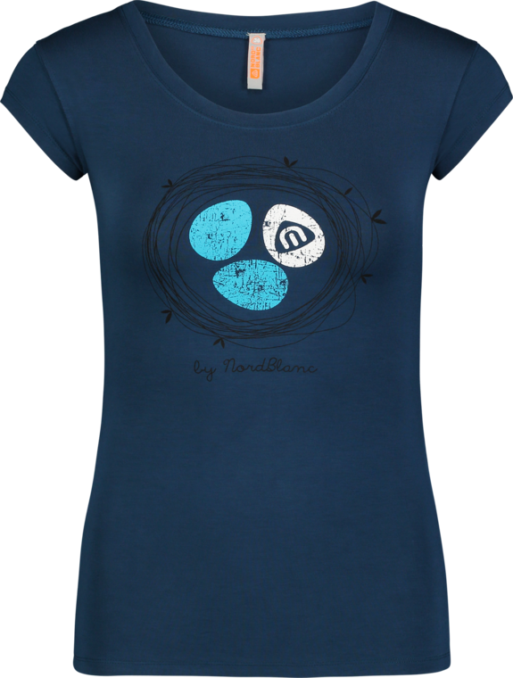 Women's blue elastic t-shirt NEST