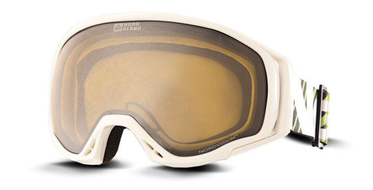 White ski goggles LOOK