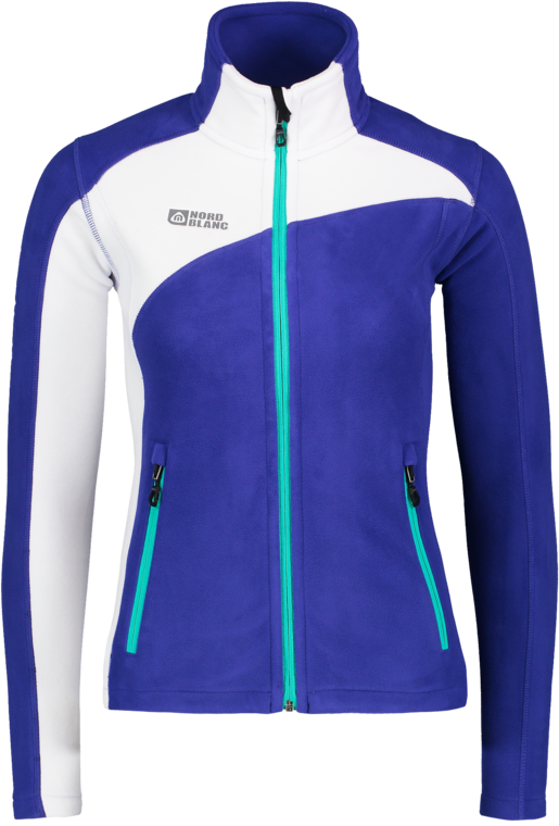 Women's purple double fleece jacket LUNAR
