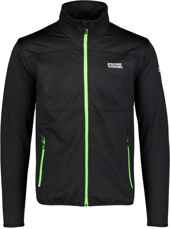 Men's black power fleece jacket EMIT