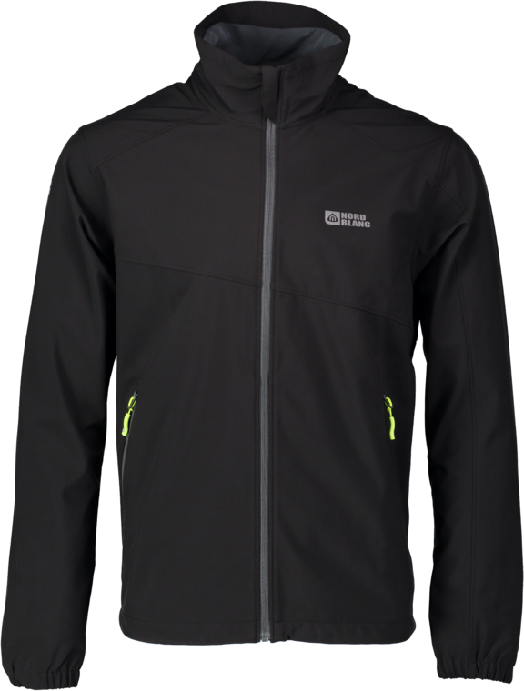 Men's black light softshell jacket SENSOR