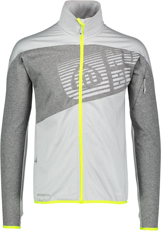 Men's grey power fleece jacket ZEAL