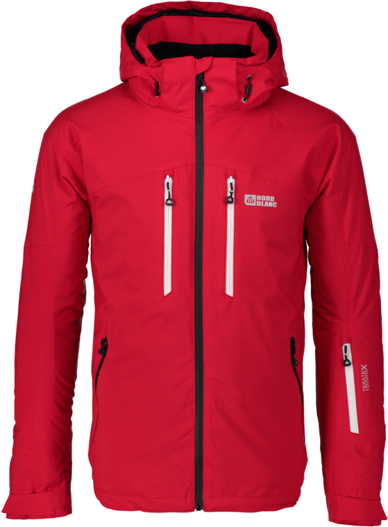 Červená pánska lyžiarska bunda VERTICAL