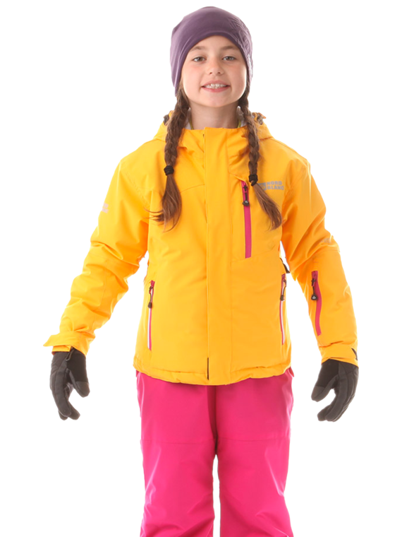 Kinder Skijacke orange FALCON