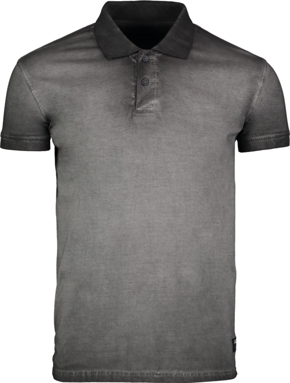 Men's grey cotton polo shirt SHADE