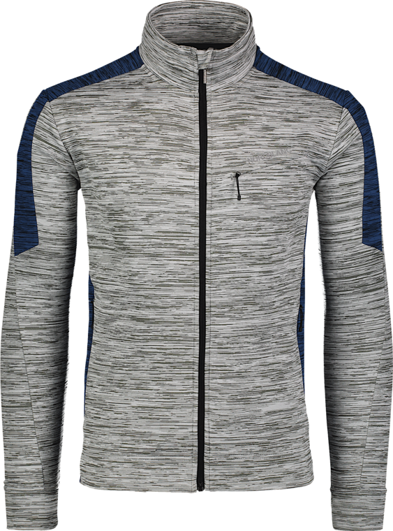 Men's grey power fleece jacket CLEAR