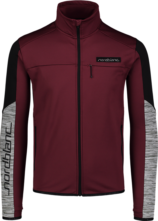 Men's wine red power fleece jacket SCOPE