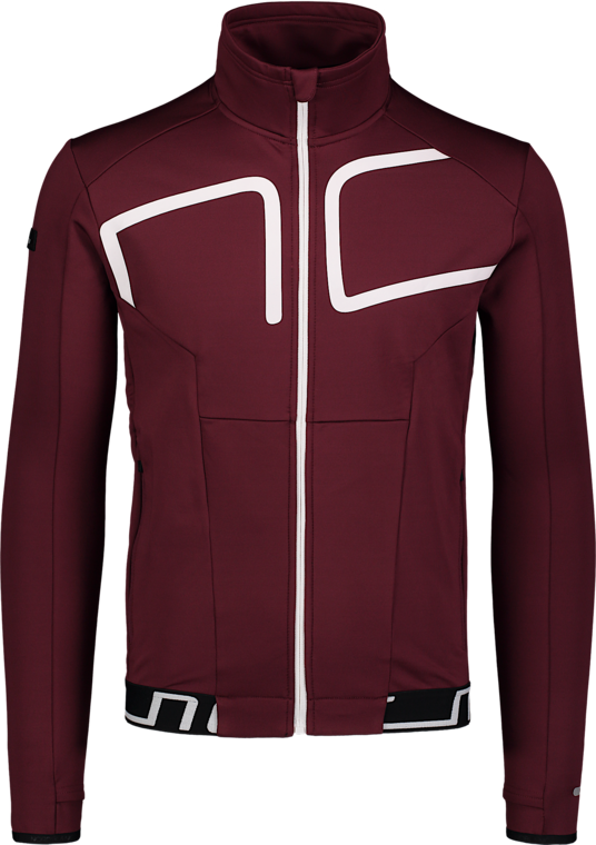 Borszínű férfi powerfleece melegítőfelső DARING