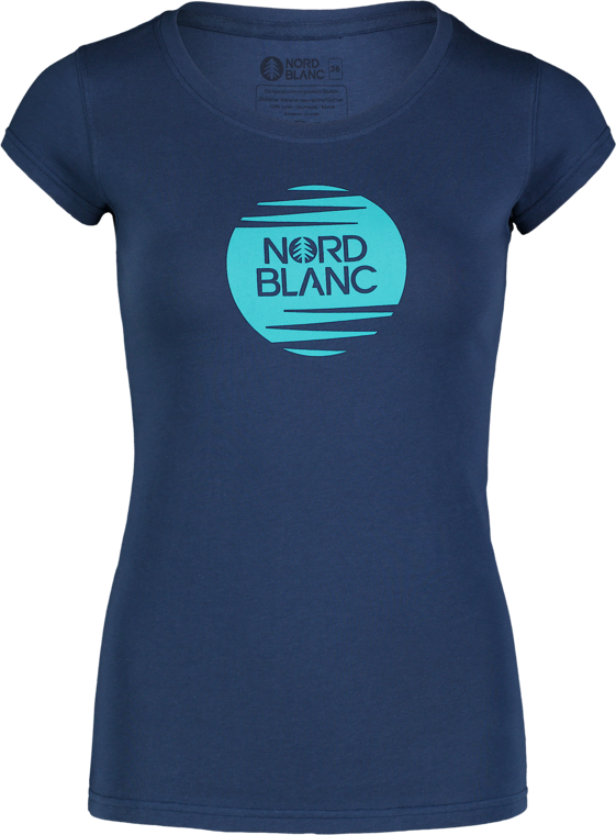 Women's blue cotton t-shirt NOTCH