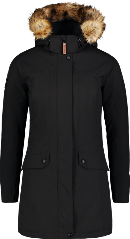 Women's black winter parka PROFUSE