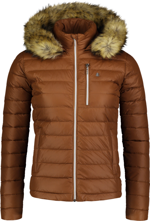 Women's brown down jacket SWAY