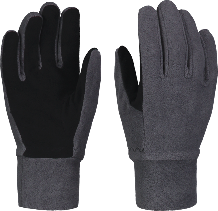 Kid's grey fleece gloves GRAND