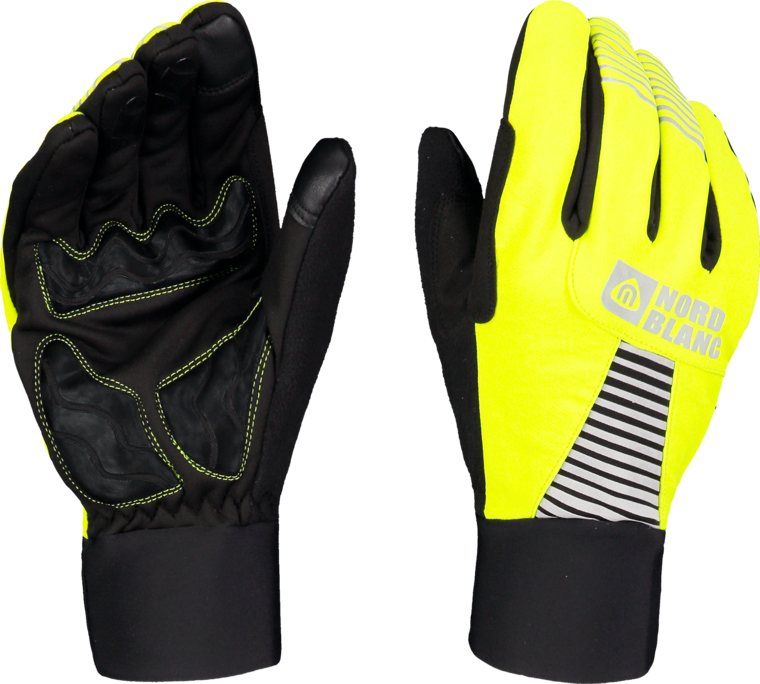 Yellow softshell gloves GRAB