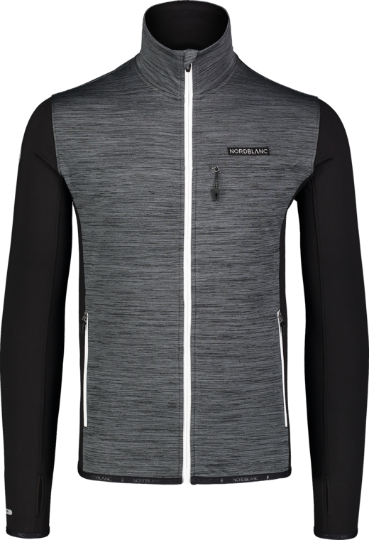Men's grey power fleece jacket ERUDITE