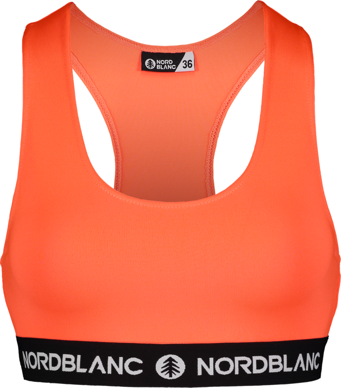 Oranžová dámská fitness podprsenka MOVABLE