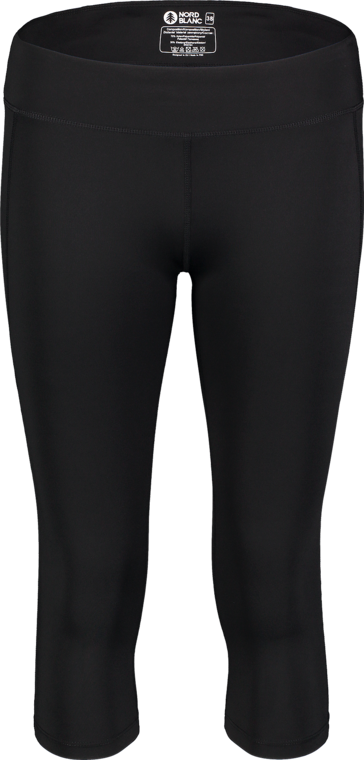 Čierne dámske 3/4 fitness legíny DROPS