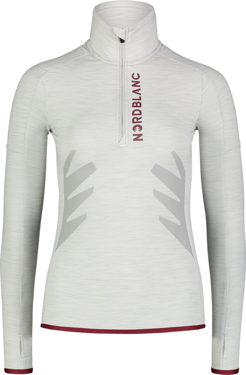Women's grey power fleece pullover BRILL