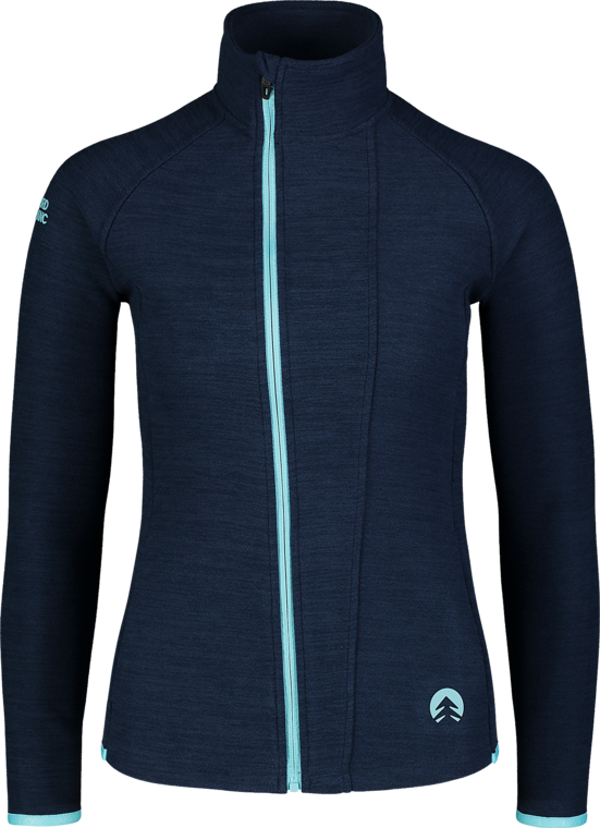 Damen Doppelt- Fleecejacke blau SILVERY
