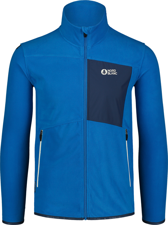 Men's blue light fleece jacket MOONRISE