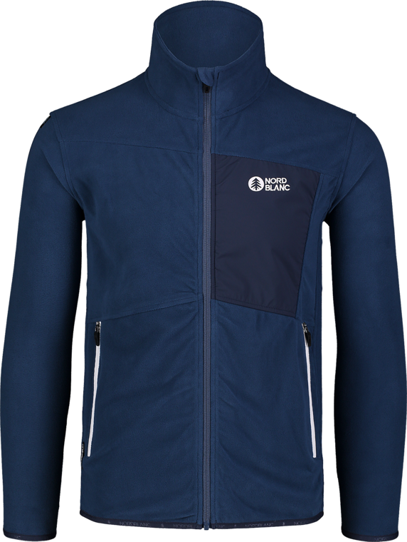Men's blue light fleece jacket MOONRISE