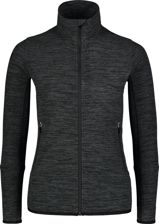 Women's grey fleece jacket HIPLINE