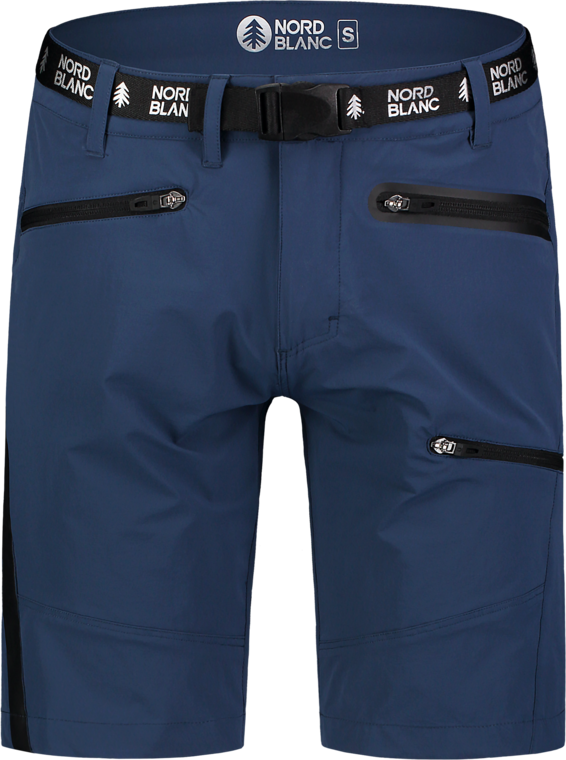 Men's blue outdoor shorts ZIPPED