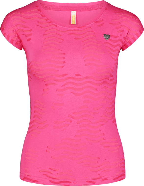 Damen T-shirt pink RUFFLE