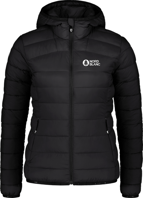 Women's black quilted jacket MOMENT