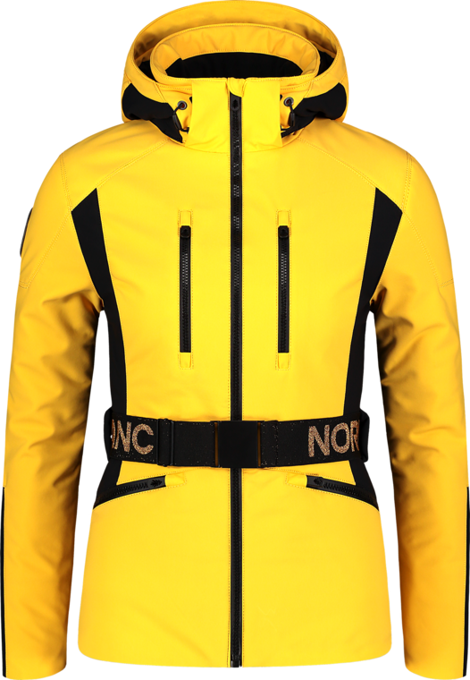 Women's yellow softshell ski jacket HEROINE