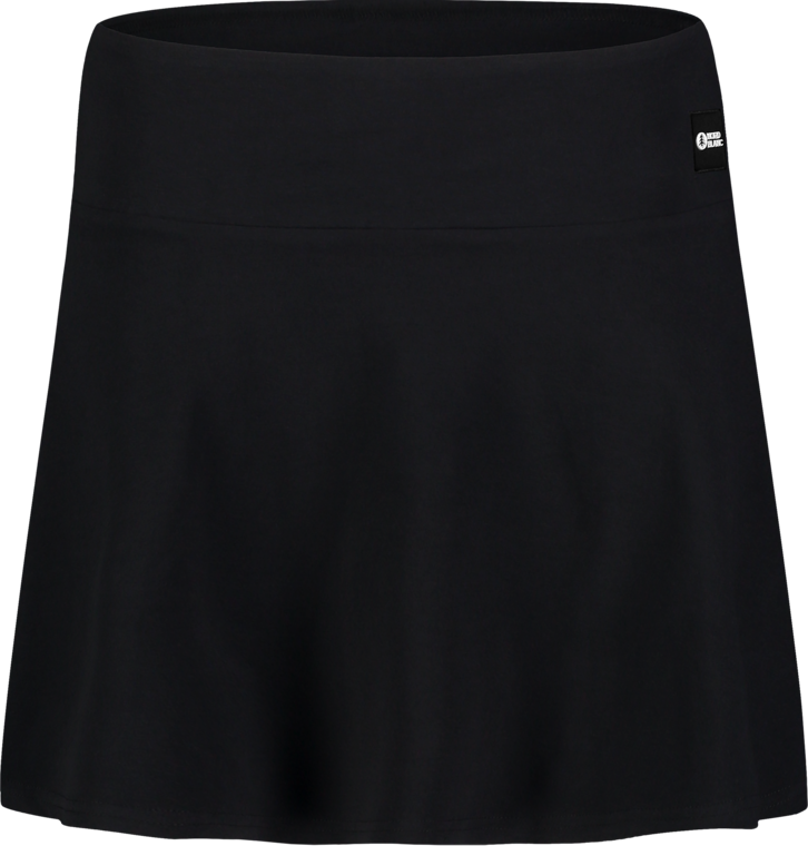 Women's black cotton skirt FLOWERY