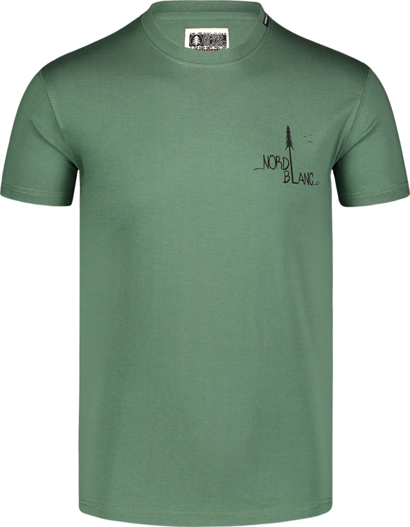 Men's green organic cotton t-shirt AVENUE