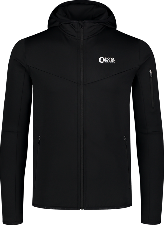 Herren Powerfleecejacke schwarz DUEL