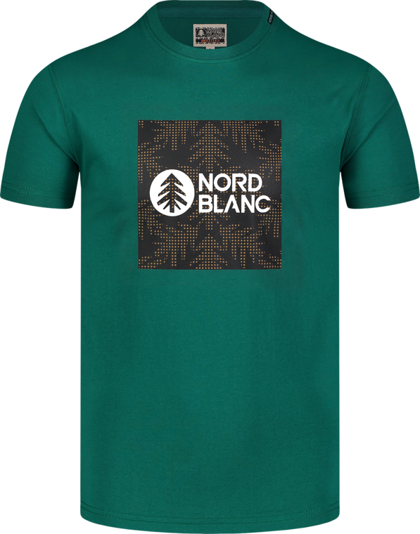 Men's green cotton t-shirt SQUARED