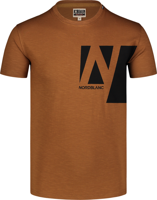 Men's brown cotton t-shirt ETHOS