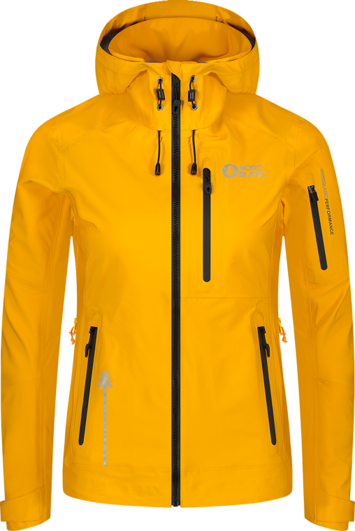Žuta ženska vodootporna 3LL outdoor jakna DESTINY