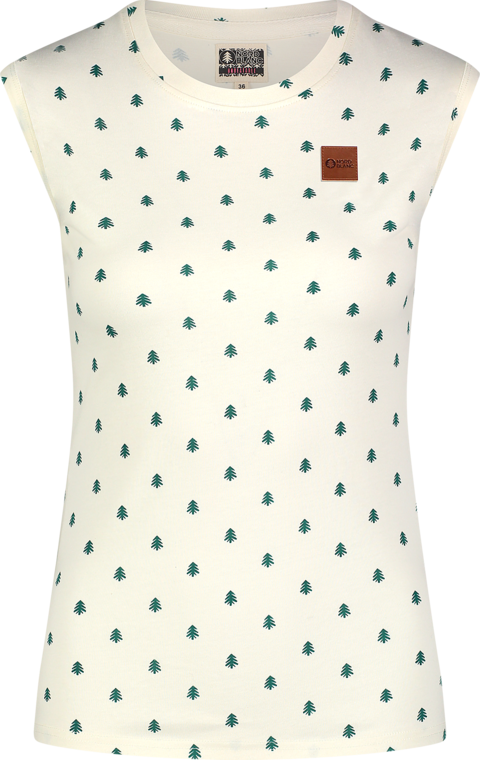 Women's white cotton tank top NINA