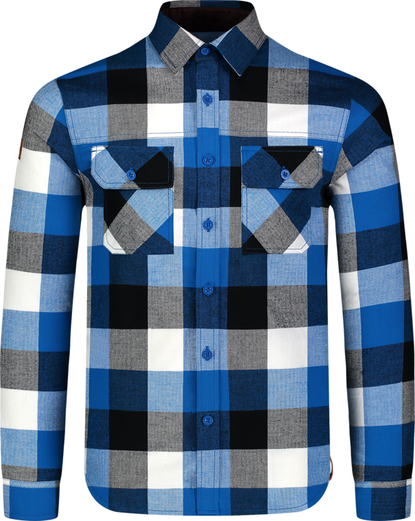 Kék férfi flaneling QUANTUM