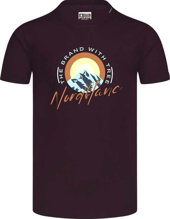 Herren Baumwolle T-Shirt lila SUNRISE