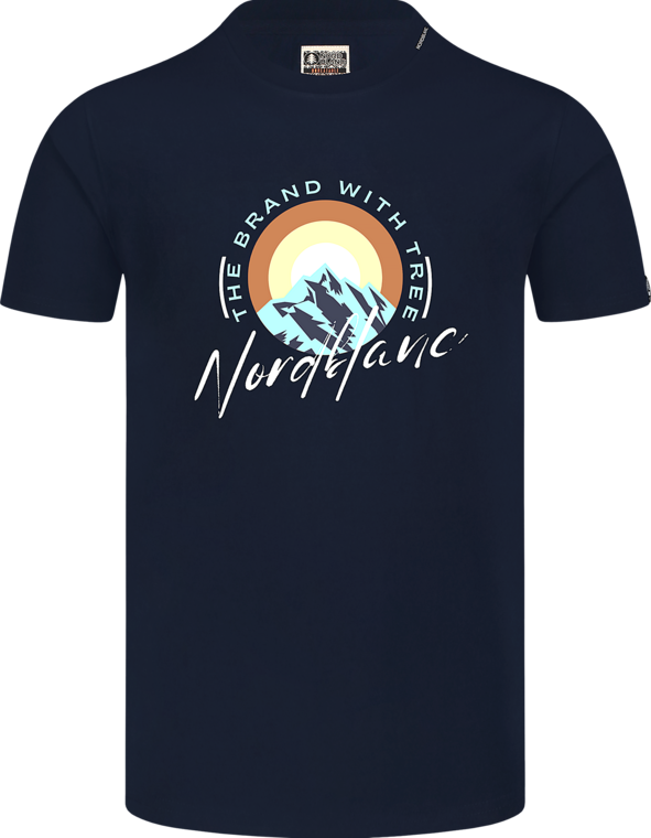 Modré pánske bavlnené tričko SUNRISE
