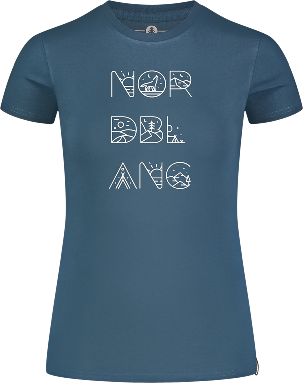Damen Bio-Baumwolle T-Shirt blau RESCUE