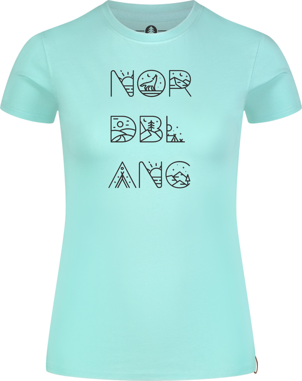 Damen Bio-Baumwolle T-Shirt blau RESCUE