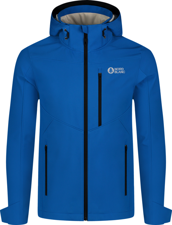 Men's blue softshell jacket with fleece RASP