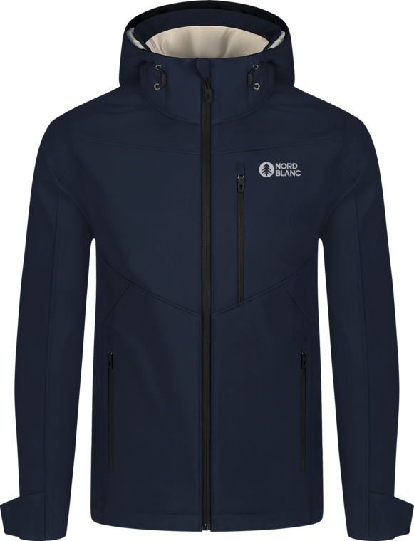Men's blue softshell jacket with fleece RASP