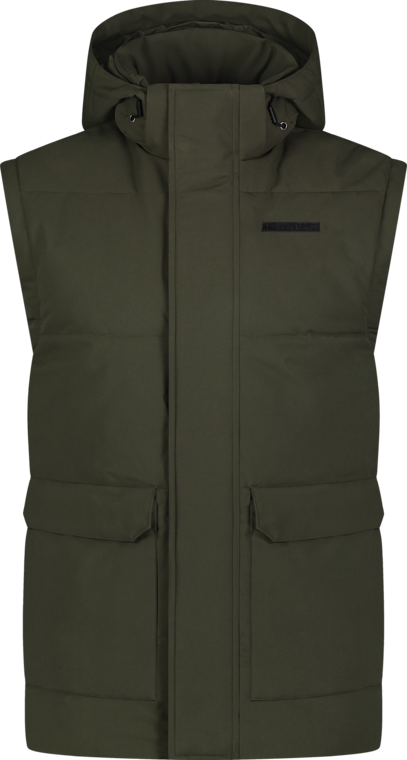 Men's khaki winter vest NUMINOUS