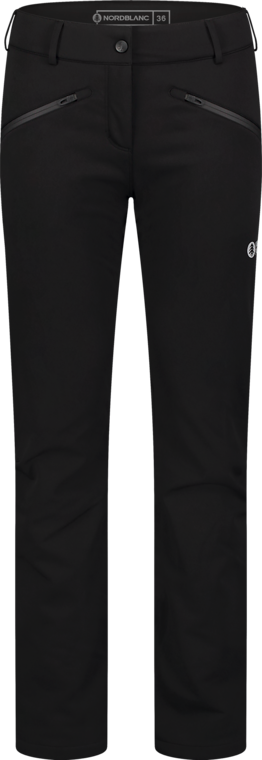 Damen Fleece Gefüttert wasserdichte Softshellhose schwarz SWEEP