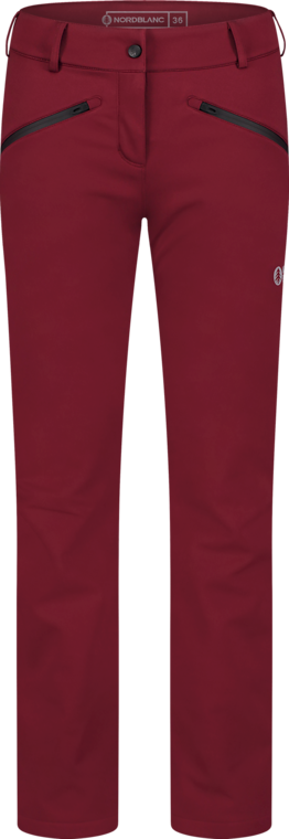Damen Fleece Gefüttert wasserdichte Softshellhose weinrot SWEEP
